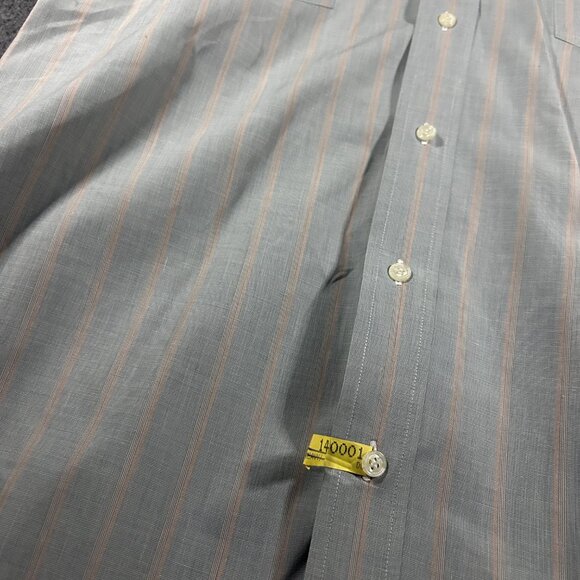 G Rolling Shirt Top Western Wear Rodeo Striped Button Up Pastel Pink Blue L READ - Picture 5 of 11